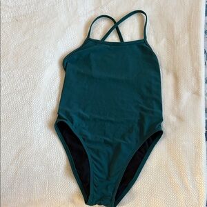 Jolyn Clothing Deep Teal One Piece Swimsuit